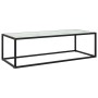 Mesa de centro negra con vidrio de mármol blanco 120x50x35 cm by , Coffee table - Ref: Foro24-322885, Price: 86,66 €, Discoun...