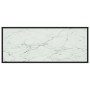 Mesa de centro negra con vidrio de mármol blanco 120x50x35 cm by , Coffee table - Ref: Foro24-322885, Price: 86,66 €, Discoun...