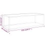 Mesa de centro negra con vidrio de mármol blanco 120x50x35 cm by , Coffee table - Ref: Foro24-322885, Price: 86,66 €, Discoun...