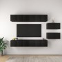 Set de muebles de TV salón 8 piezas madera contrachapada negro von , TV-Möbel - Ref: Foro24-3078832, Preis: 271,56 €, Rabatt: %