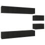 Set de muebles de TV salón 8 piezas madera contrachapada negro von , TV-Möbel - Ref: Foro24-3078832, Preis: 271,56 €, Rabatt: %