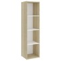 Mueble TV madera contrachapada blanco y roble 142,5x35x36,5 cm von , TV-Möbel - Ref: Foro24-805548, Preis: 63,36 €, Rabatt: %
