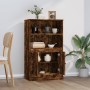 Aparador de madera contrachapada roble ahumado 60x35,5x103,5 cm by , Sideboards - Ref: Foro24-816317, Price: 89,84 €, Discoun...