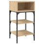 Mesita noche 2 uds madera ingeniería roble Sonoma 35x34,5x70 cm de , Mesitas de noche - Ref: Foro24-825886, Precio: 49,50 €
