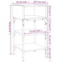 Mesita noche 2 uds madera ingeniería roble Sonoma 35x34,5x70 cm de , Mesitas de noche - Ref: Foro24-825886, Precio: 49,50 €