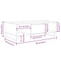 Mesa de centro madera de ingeniería roble ahumado 104x60x35 cm von , Couchtisch - Ref: Foro24-827097, Preis: 108,32 €, Rabatt: %