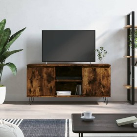 Mueble de TV madera de ingeniería roble ahumado 104x35x50 cm by , TV Furniture - Ref: Foro24-827017, Price: 63,94 €, Discount: %