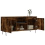 Mueble de TV madera de ingeniería roble ahumado 104x35x50 cm by , TV Furniture - Ref: Foro24-827017, Price: 63,94 €, Discount: %