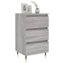 Mesita de noche 2 uds madera ingeniería gris Sonoma 40x35x69 cm by , Nightstands - Ref: Foro24-826921, Price: 105,16 €, Disco...