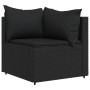 Set de muebles de jardín 3 pzas y cojines ratán sintético negro by , Outdoor sofas - Ref: Foro24-319779, Price: 217,63 €, Dis...