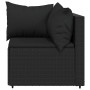 Set de muebles de jardín 3 pzas y cojines ratán sintético negro by , Outdoor sofas - Ref: Foro24-319779, Price: 217,63 €, Dis...
