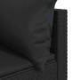 Set de muebles de jardín 3 pzas y cojines ratán sintético negro by , Outdoor sofas - Ref: Foro24-319779, Price: 217,63 €, Dis...