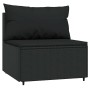 Set de muebles de jardín 3 pzas y cojines ratán sintético negro by , Outdoor sofas - Ref: Foro24-319787, Price: 204,16 €, Dis...
