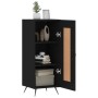 Aparador de madera contrachapada negro 34,5x34x90 cm by , Sideboards - Ref: Foro24-830413, Price: 65,95 €, Discount: %