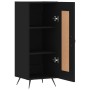 Aparador de madera contrachapada negro 34,5x34x90 cm by , Sideboards - Ref: Foro24-830413, Price: 65,95 €, Discount: %