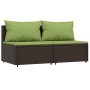 Sofás centrales jardín con cojines 2 uds ratán sintético marrón von , Outdoor-Sofas - Ref: Foro24-319834, Preis: 141,88 €, Ra...