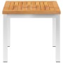 Mesa auxiliar jardín madera acacia acero inoxidable 45x45x38cm von , Gartentische - Ref: Foro24-46492, Preis: 93,50 €, Rabatt: %