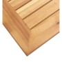 Mesa auxiliar jardín madera acacia acero inoxidable 45x45x38cm von , Gartentische - Ref: Foro24-46492, Preis: 93,50 €, Rabatt: %