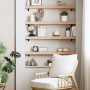 Estante de pared madera maciza de roble sin tratar 80x10x6 cm von , Regale und Regale - Ref: Foro24-363538, Preis: 31,62 €, R...