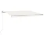 Cream manual retractable awning 450x300 cm by vidaXL, Awnings - Ref: Foro24-3068917, Price: 390,61 €, Discount: %