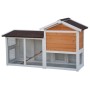 @Pet Conejera Queensland blanca y marrón 147x53x85 cm von , Käfige und Lebensräume für Kleintiere - Ref: Foro24-441157, Preis...