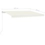 Cream manual retractable awning 450x300 cm by vidaXL, Awnings - Ref: Foro24-3068917, Price: 417,20 €, Discount: %