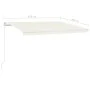 Cream manual retractable awning 450x300 cm by vidaXL, Awnings - Ref: Foro24-3068917, Price: 390,61 €, Discount: %