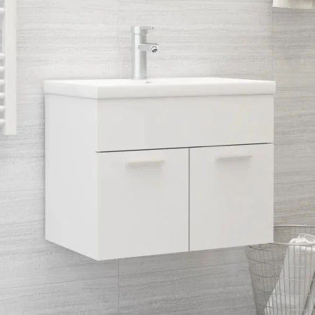 White engineered wood sink cabinet by vidaXL, bathroom vanities - Ref: Foro24-3071270, Price: 176,73 €, Discount: %