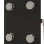 Panel ducha de vidrio 25x47,5x130 cm negro von , Strahldüsen für Badewannen und Duschen - Ref: Foro24-151420, Preis: 204,36 €...