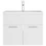 White engineered wood sink cabinet by vidaXL, bathroom vanities - Ref: Foro24-3071270, Price: 183,68 €, Discount: %