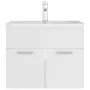 White engineered wood sink cabinet by vidaXL, bathroom vanities - Ref: Foro24-3071270, Price: 176,73 €, Discount: %
