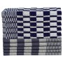 Juego de paños 50 unidades algodón azul y blanco by , Towels - Ref: Foro24-136290, Price: 88,08 €, Discount: %