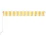 Toldo retráctil manual amarillo y blanco 500x300 cm de vidaXL, Toldos - Ref: Foro24-3068938, Precio: 415,54 €, Descuento: %