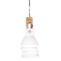 Lámpara de techo industrial madera de mango blanco E27 de , Lámparas - Ref: Foro24-320524, Precio: 62,77 €