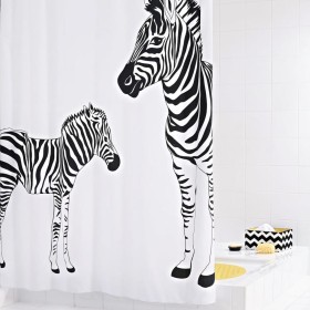 RIDDER Cortina de ducha Zebra 180x200 cm de , Cortinas de ducha - Ref: Foro24-421536, Precio: 40,20 €, Descuento: %
