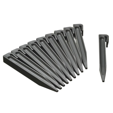 Natura Anclajes de jardín pequeños 10 unidades gris von , Garteneinfassung und Einfassung - Ref: Foro24-428502, Preis: 15,38 ...