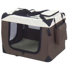 @Pet Transportín para perros nylon marrón 50x34x36 cm de , Transportines y cajas para mascotas - Ref: Foro24-432058, Precio: ...