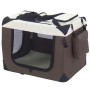 @Pet Transportín para perros nylon marrón 50x34x36 cm von , Transportboxen und Boxen für Haustiere - Ref: Foro24-432058, Prei...