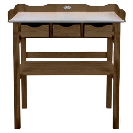 Esschert Design Mesa para macetas con cajones marrón by , Gardening tables - Ref: Foro24-433904, Price: 106,69 €, Discount: %