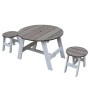 AXI Juego de mesa de pícnic para niños 3 pzas gris y blanco von , Gartentische - Ref: Foro24-441653, Preis: 82,67 €, Rabatt: %