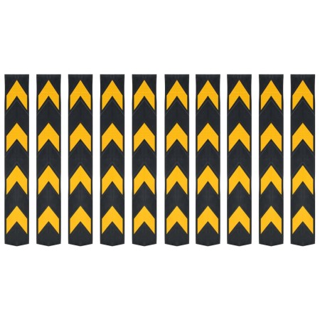 Protectores de esquina reflectantes 10 unidades goma 80 cm by , Parking signs and fords - Ref: Foro24-142840, Price: 85,93 €,...
