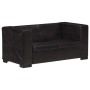 Sofá de 2 plazas cuero auténtico negro by , Sofas - Ref: Foro24-325119, Price: 470,81 €, Discount: %
