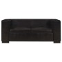 Sofá de 2 plazas cuero auténtico negro by , Sofas - Ref: Foro24-325119, Price: 470,81 €, Discount: %