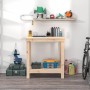 Banco de trabajo de madera maciza de pino 80x50x80 cm de , Mesas de trabajo - Ref: Foro24-822496, Precio: 75,14 €, Descuento: %