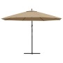 Sombrilla voladiza con poste de aluminio gris taupe 350 cm von , Sonnenschirme - Ref: Foro24-44506, Preis: 119,72 €, Rabatt: %