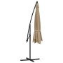 Sombrilla voladiza con poste de aluminio gris taupe 350 cm von , Sonnenschirme - Ref: Foro24-44506, Preis: 119,72 €, Rabatt: %