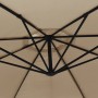 Sombrilla voladiza con poste de aluminio gris taupe 350 cm von , Sonnenschirme - Ref: Foro24-44506, Preis: 119,72 €, Rabatt: %