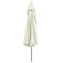 Sombrilla de jardín con palo de metal blanco arena 390 cm by , Umbrellas - Ref: Foro24-47378, Price: 83,26 €, Discount: %
