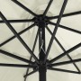 Sombrilla de jardín con palo de metal blanco arena 390 cm by , Umbrellas - Ref: Foro24-47378, Price: 83,26 €, Discount: %