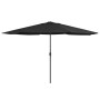 Sombrilla de jardín con palo de metal negra 390 cm by , Umbrellas - Ref: Foro24-47384, Price: 82,56 €, Discount: %